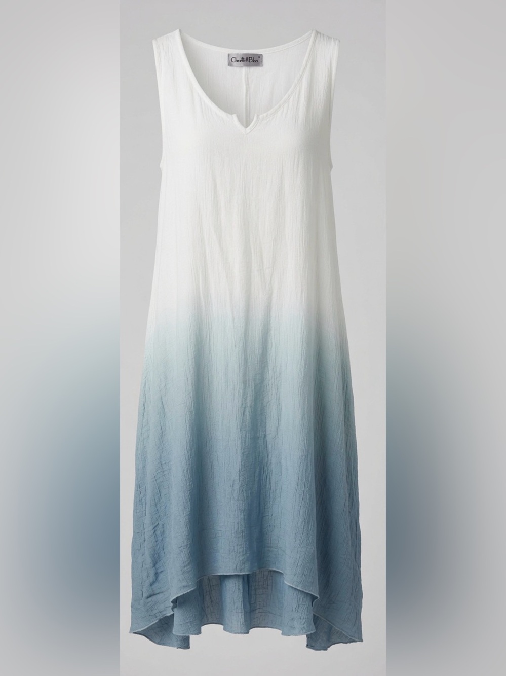 Bliss White Crinkled Maxi Dress